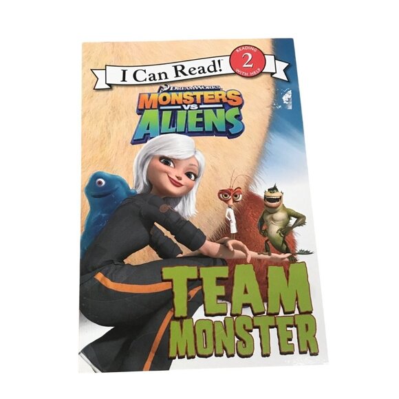 Disneys Monsters Vs Aliens Team Monster Book Level 2 By HarperCollins Reading - Picture 1 of 8